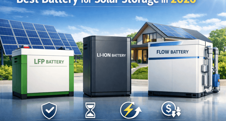 Best Battery for Solar Storage in 2026: Top Options Compared